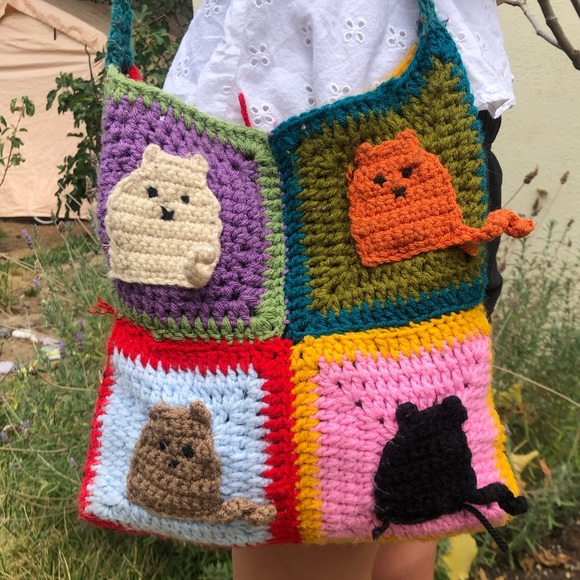 CROCHET CAT BAG - Picture 1 of 1